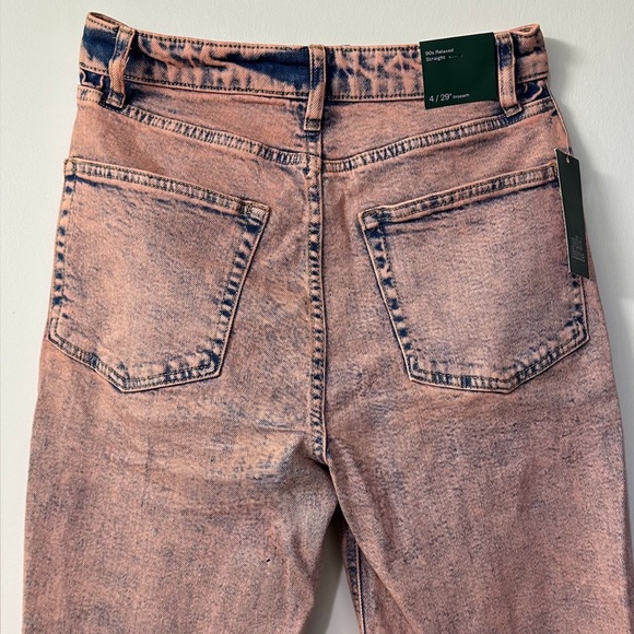 Rose washed denim 90s relaxed straight cut jeans NTW ( 4 ) - Picture 9 of 9